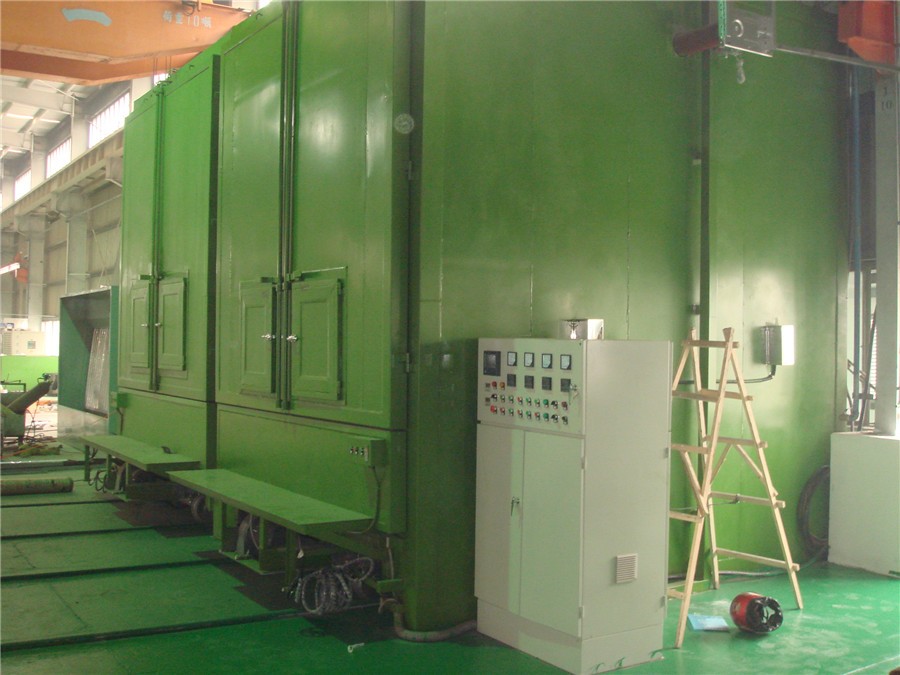 軌道式電動臺車高溫烘干箱