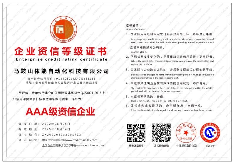 AAA級資信企業